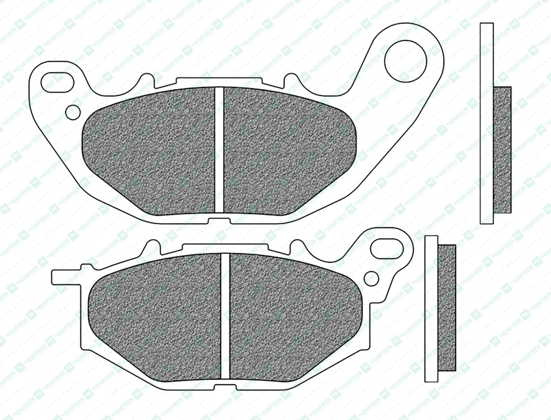Newfren FD0515R01 R01 Road Race Brake Pads Sintered Yamaha R3